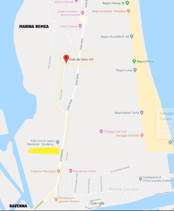 Appartamento Curato Con Giardino Marina Romea Bagian luar foto
